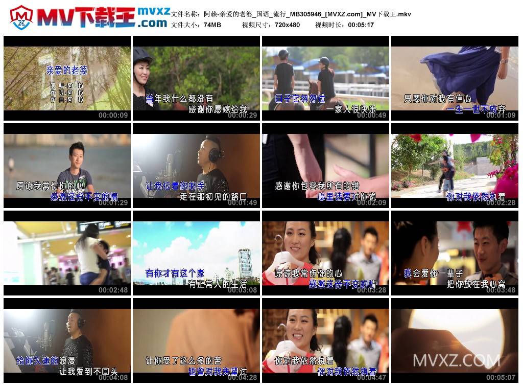 阿赖-亲爱的老婆_国语_流行_MB305946